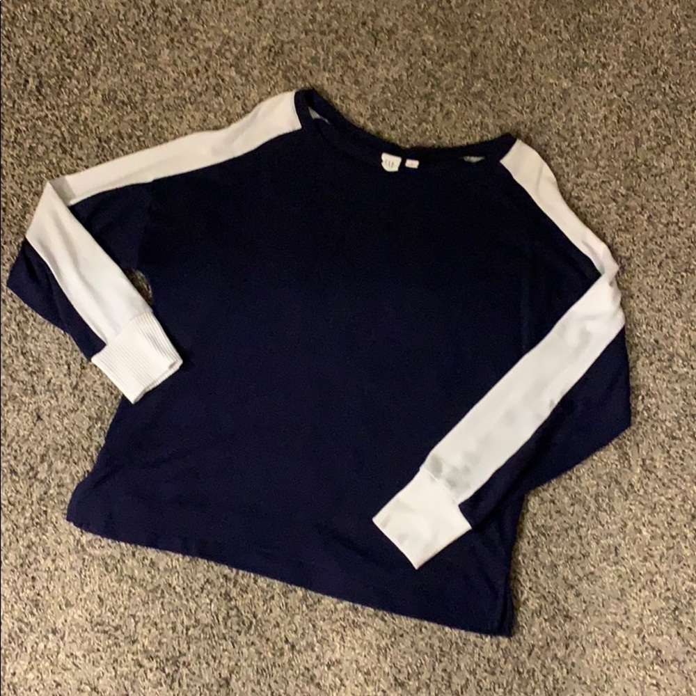Gap medium blue and white sweater